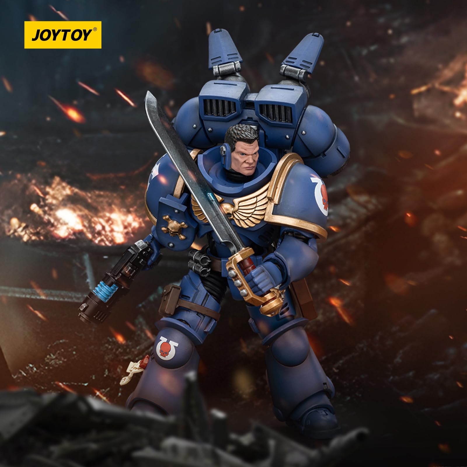 JoyToy Warhammer 40K 1/18 兵士 Ultramarine Amazon.com: JOYTOY Warhammer 40K 1/18 Action Figure
